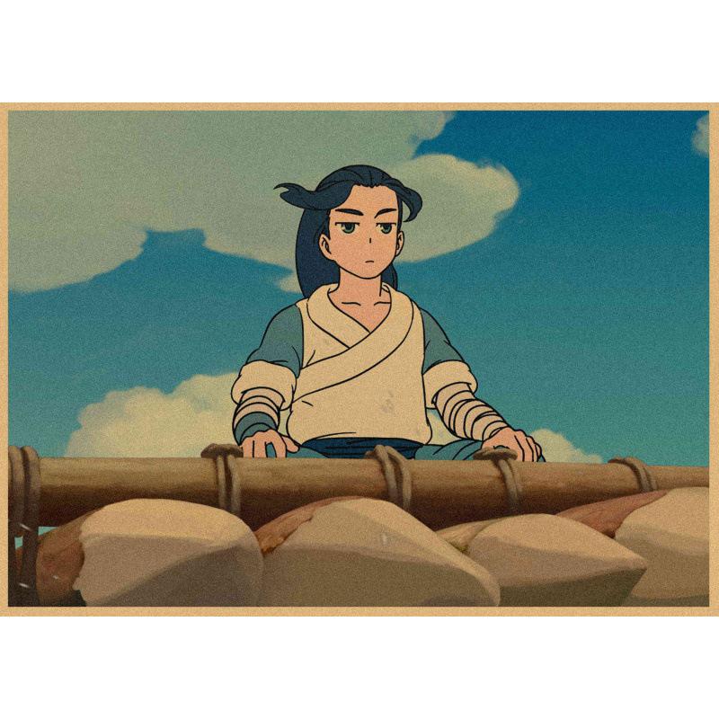 Luo Xiaohei Anime Retro Poster - Decorative Wall Art for Cafe, Bar, or Restaurant