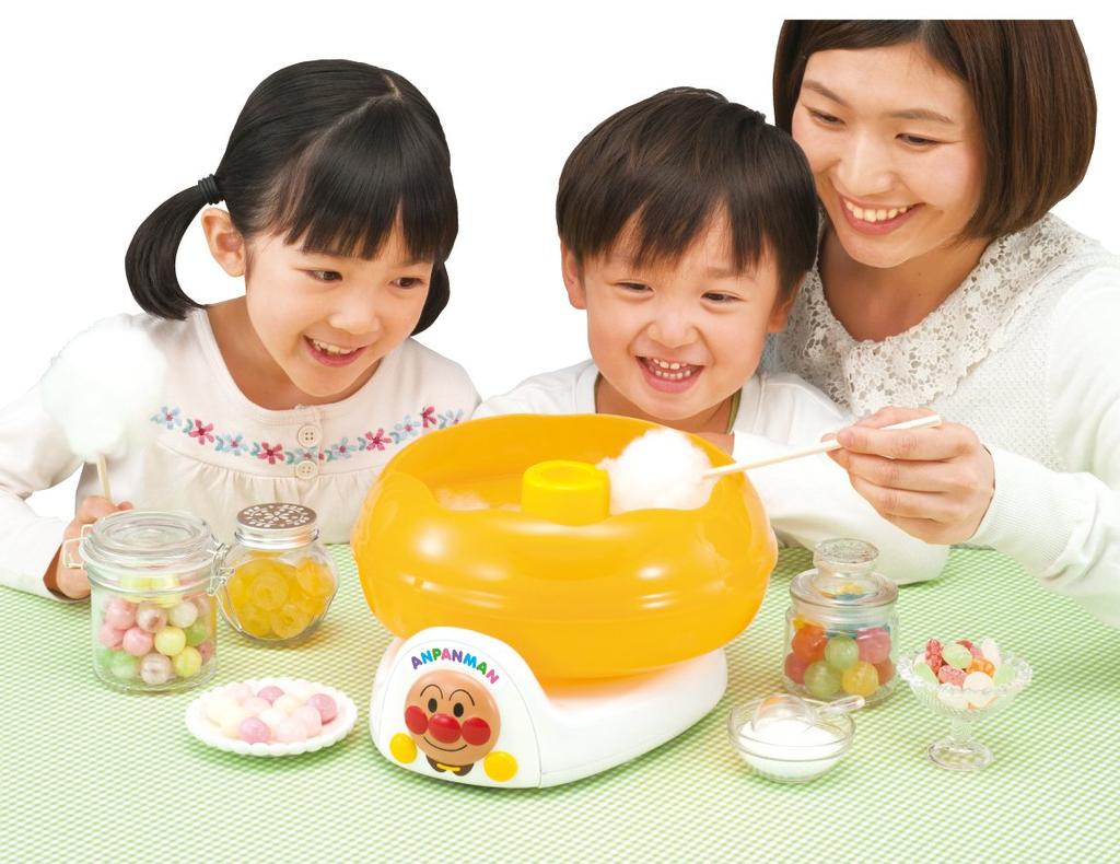 Anpanman Ame Сахарный песок, а также сладкая вата Yokbaritabekko! слишком!