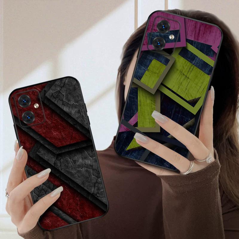 2D Цветные блоки Для Motorola Moto G 04 05 14 15 24 34 35 54 55 75 84 85 Edge 40 50 Fusion 60 Fusion Силиконовый мягкий чехол для телефона