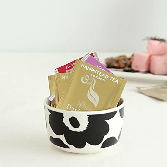 Marimekko Глубокий черный и 071066 190 Миска 9,5 см, UNIKKO, Белый, [Б/У]
