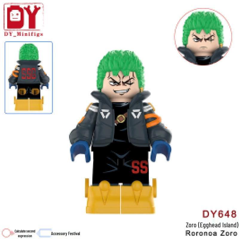 Пиратская Аниме Серия DY601-DY661 Образовательный Конструктор Минифигурки Игрушка для Мальчиков