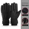 H3 Men's Waterproof Winter Ski Gloves: Velvet-Lined, Non-Slip, Touchscreen, Warm for Outdoor Sports & Cycling