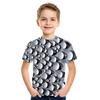 Baby Boy Cartoon Casual T-shirt Girl Abstract Fashion T-shirt Summer Short-sleeved O-neck T-shirt