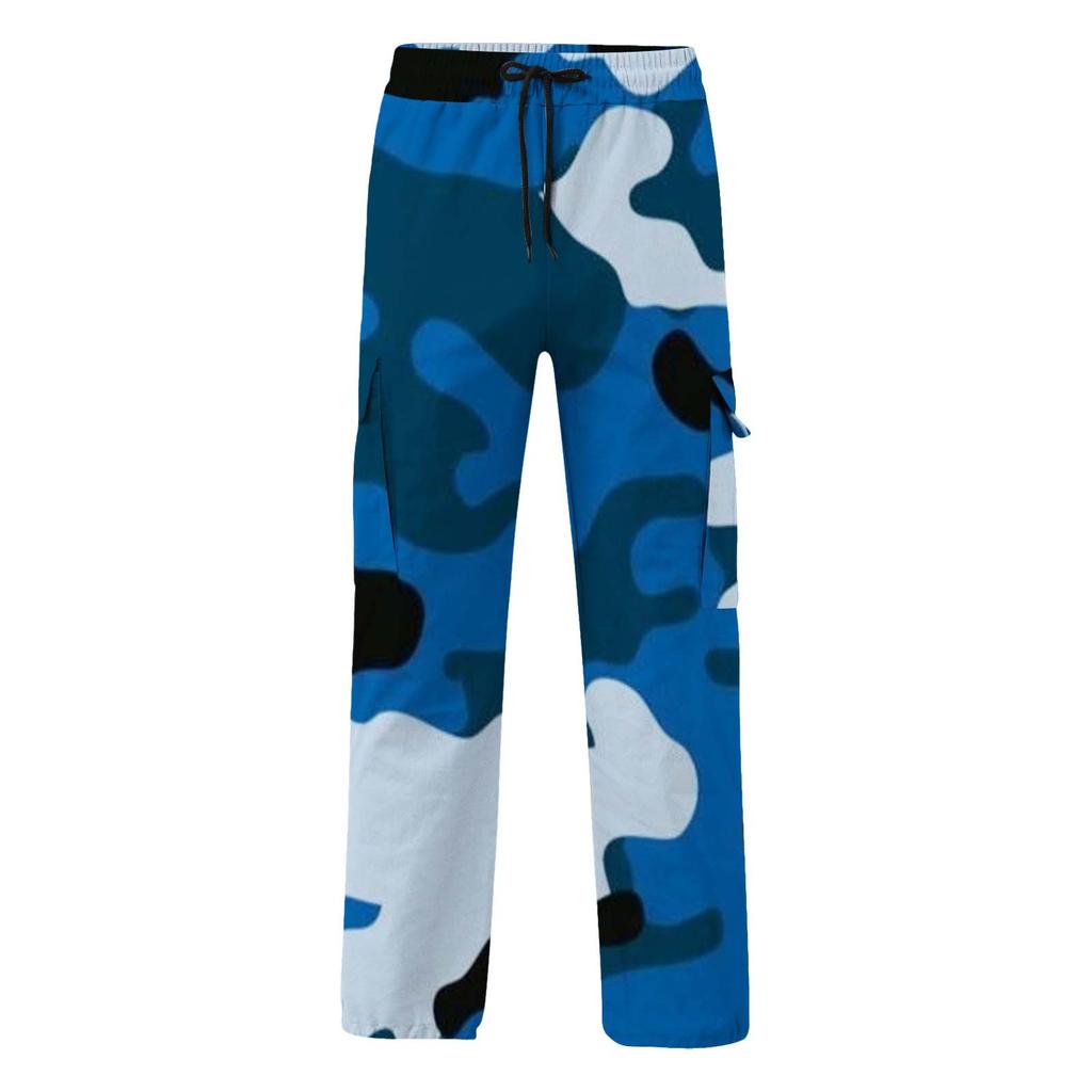 Мужские комбинезоны, повседневные брюки с несколькими карманами и завязками, походные брюки, хлопковые саржевые брюки