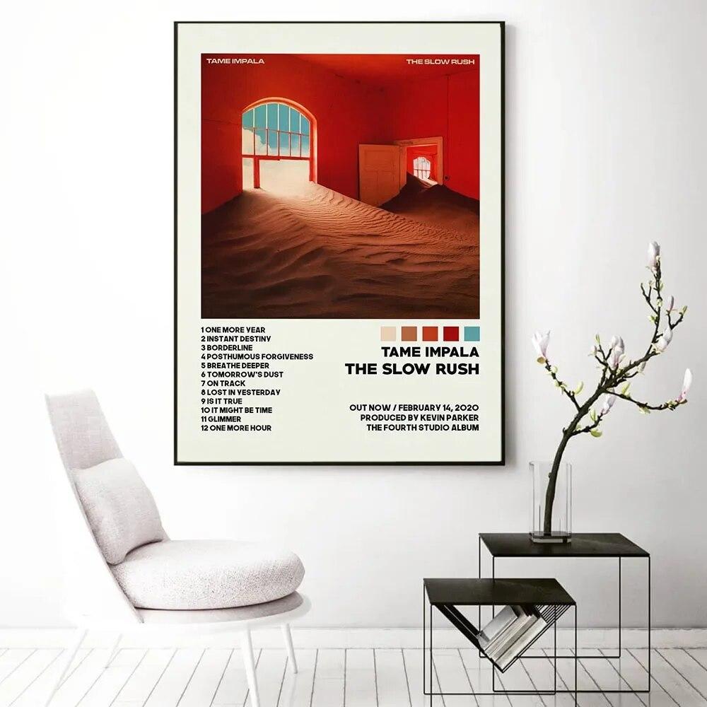 Постер «Приручить Импалу на Гластонбери», винтажный красочный чехол, холст, картина, ретро настенные панно для гостиной, украшение дома