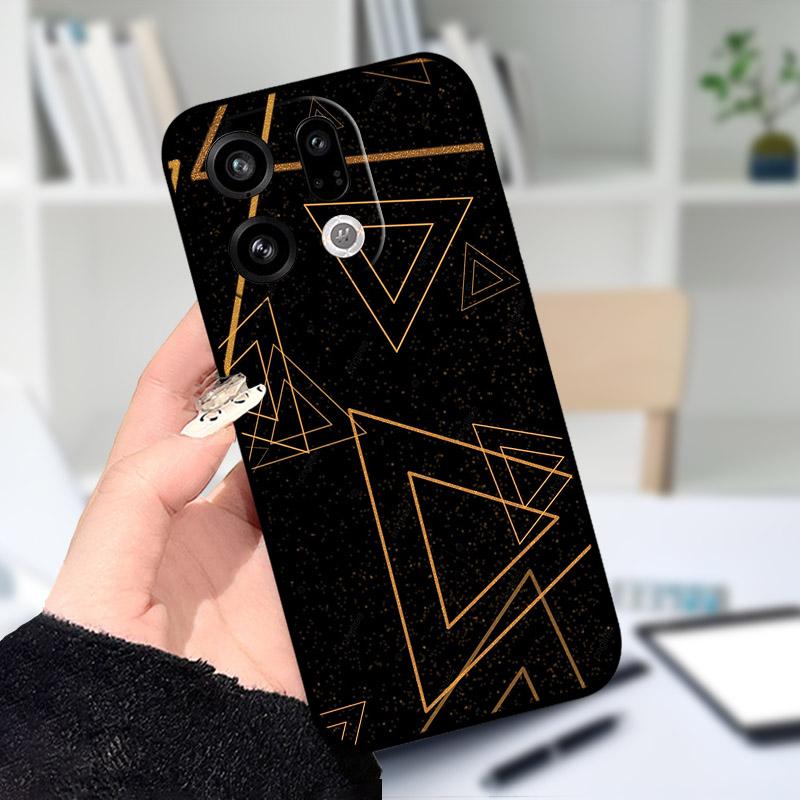 Чехол для OPPO Find X9 X9Pro, мягкий силикон, черный ТПУ, защитная задняя крышка для телефона OPPO FindX9 X 9Pro, ударопрочный бампер