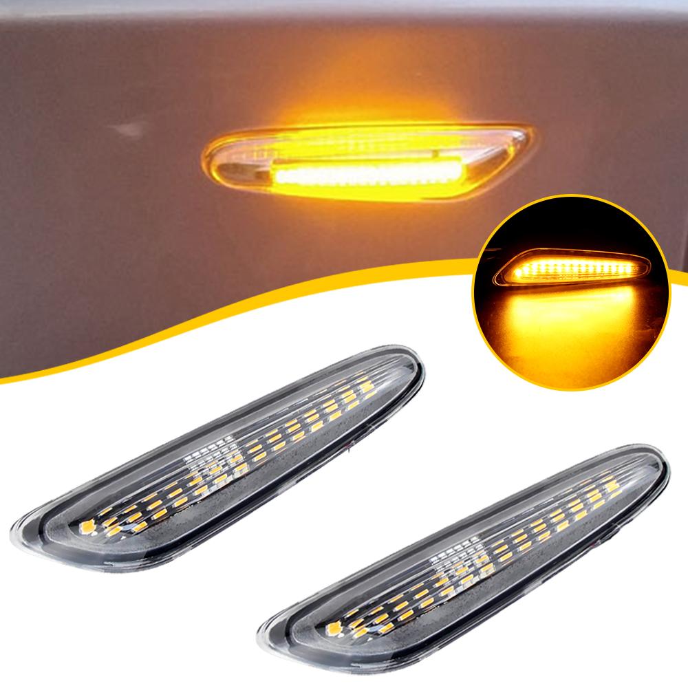 2 шт. OEM# 63137253326 Для BMW E82 E81 E88 E46 E90 E91 E92 E93 E60 E61 X3 E83 X1 E84 E87 Динамические светодиодные боковые указатели поворота Лампа