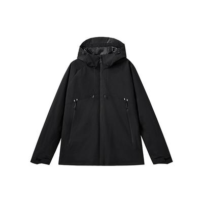 Костюм для походов на открытом воздухе для пар с цветными блоками, женский водонепроницаемый, ветрозащитный, со съемной шапкой, штурмовой костюм, женская спортивная куртка