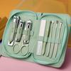 Portable Stainless Steel Manicure Set: Angled Nail Clippers, Pliers, Scissors