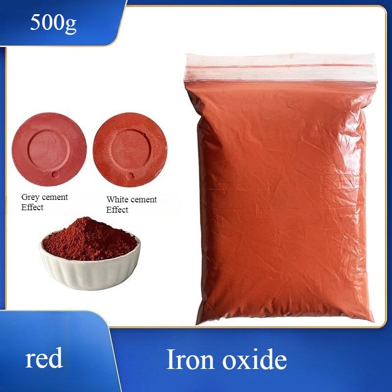 500г/1000г Порошковый пигмент оксида железа DIY Керамические поделки Деревянные доски Поверхность стен и краска Подиум Цемент Подбор цвета