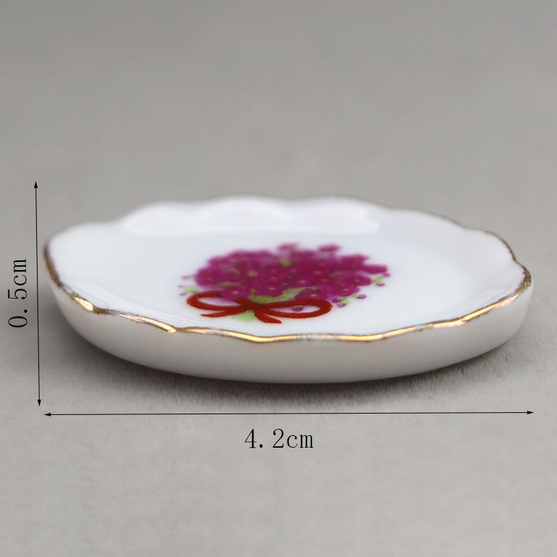 1 набор украшений для кукольного домика, мини-керамический набор для чая, имитация чайника, модель игрушки, аксессуары для миниатюрного кукольного домика 1/12