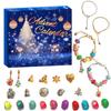 Christmas Advent Calendar Jewelry For Girls 24 Days Xmas Countdown Calendar DIY Jewelry Making Kit Gift