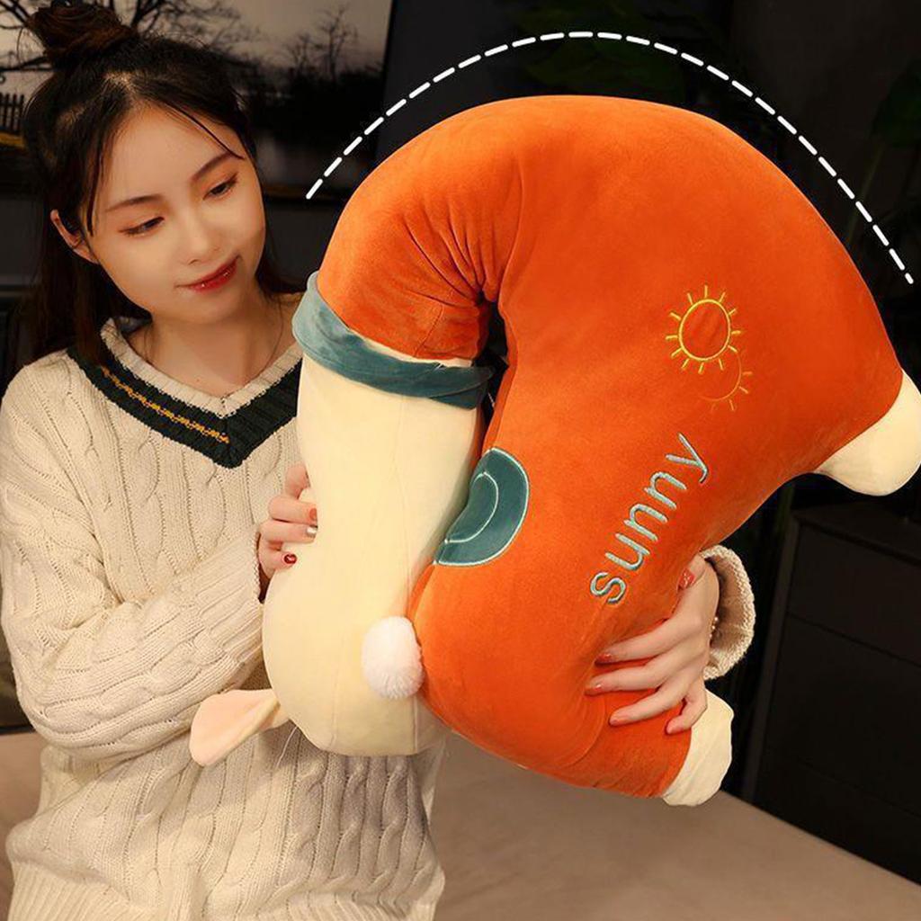 Подушка, Длинная кукла-подушка, Очень большая девочка, Спящая с зажимом для ног, Тканевая кукла, Мягкая игрушка