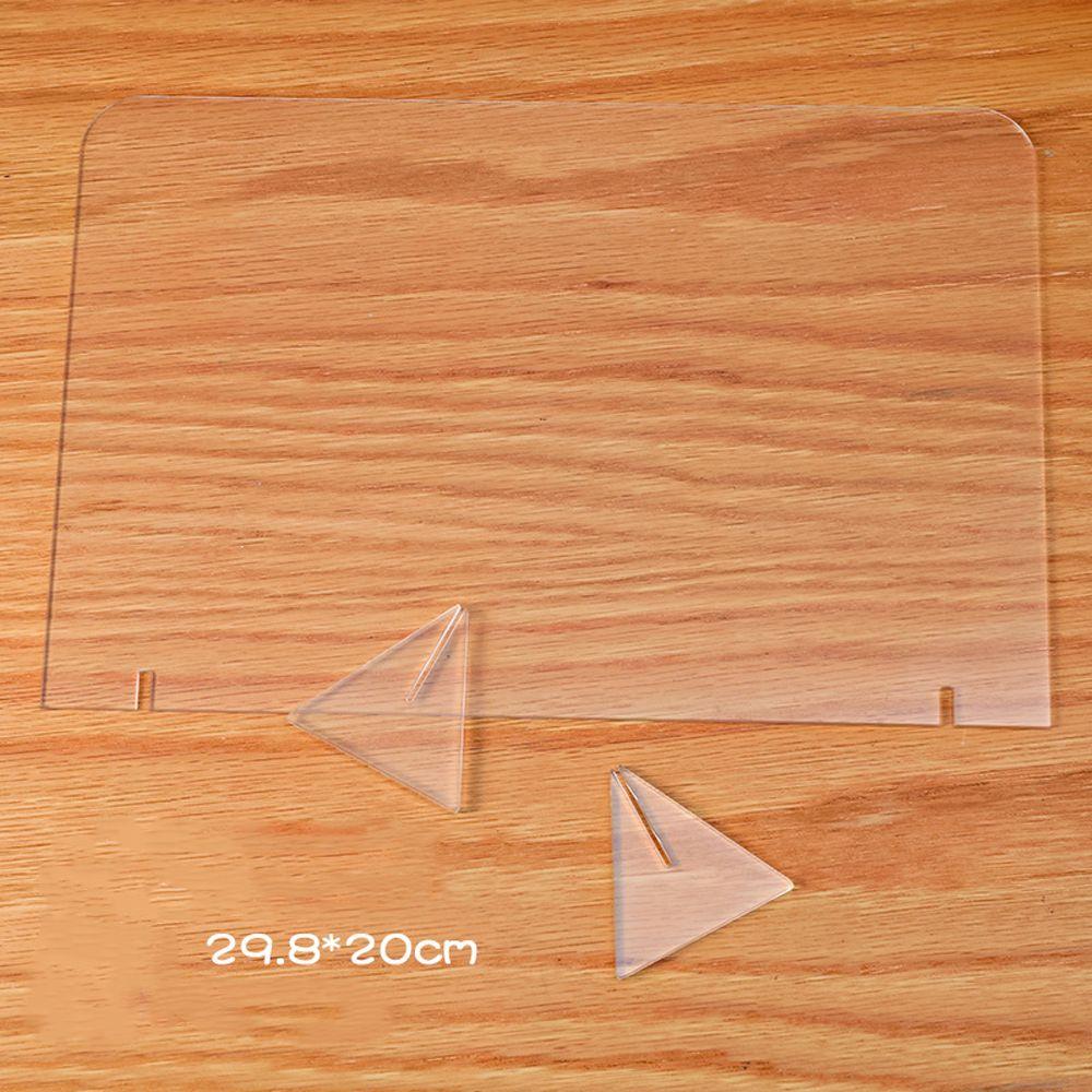 Menu Records Whiteboard with Stand Acrylic Dry-Erase Board Desktop Display Memo Message Board