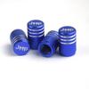Aluminum Alloy Valve Stem Tire Valve Cap Laser Car Logo Unique Car Tire Decoration Screw-on Small Accessories