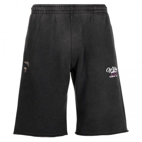 Off-White Unisex Adult Wave Off Sweat Shorts