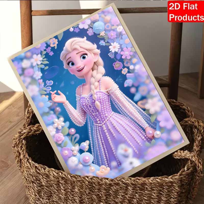 Disney Жемчужная Живопись Королева Эльза Сделай Сам Жемчужное Искусство Живопись Жемчужными Камушками Картины Поделки Особая Форма Домашний Декор Стен