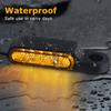 Руль светодиодный фонарик для мотоцикла Янтарный мини-проточная вода 12 В IP68 Водонепроницаемый указатель поворота Лампа Индикаторы Мото