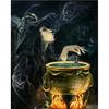 5D Diy Diamond Painting Witch Diamond Embroidery Cross Stitch Home Decor Handmade Gifts