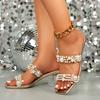 Women's Shoes Chunk-heeled Sandals Square-toed Sandals High Heels
