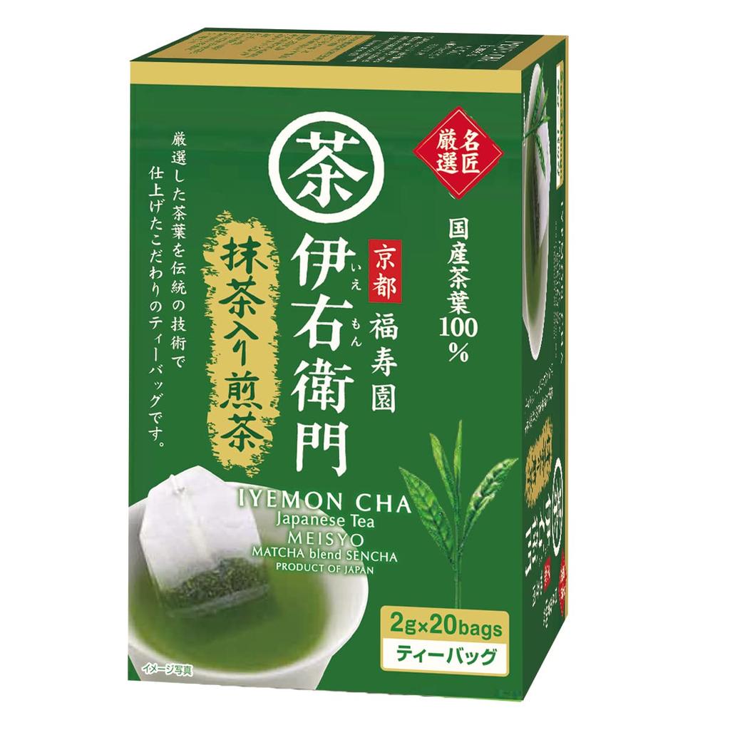 Uji no Ro Iemon Meishou Gensen Matcha-iri Sencha Tea Bag (2g20P)2 packs