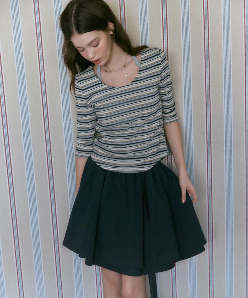 Roem [Roem X Eunchae] Flare Mini Skirt Rmwhg26Yt1