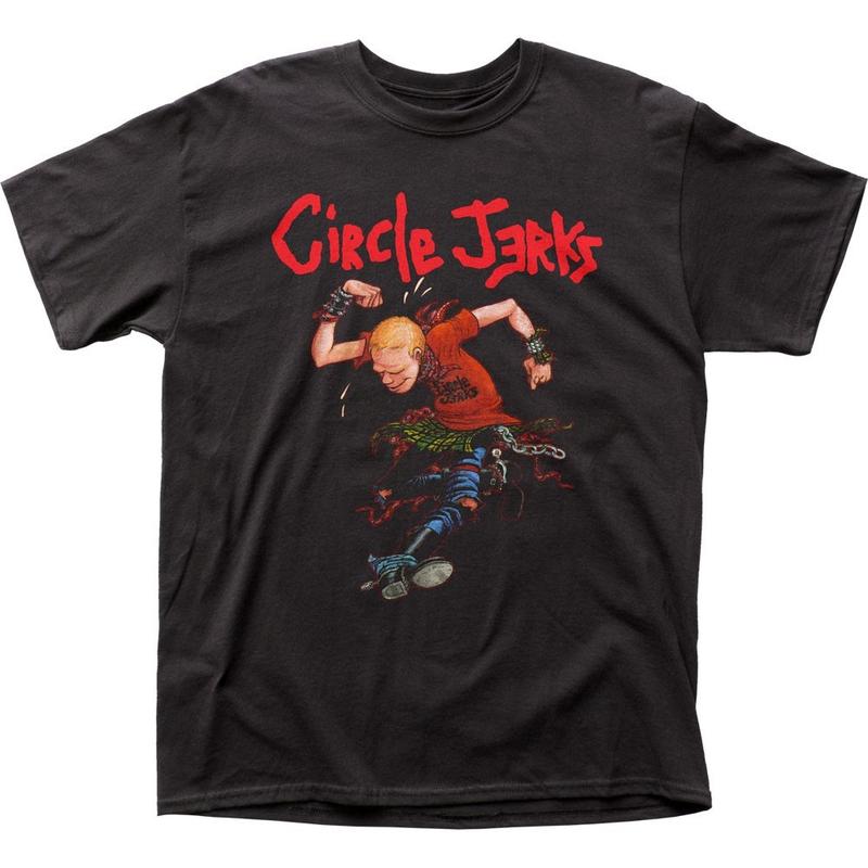 Circle Jerks Skank Man Унисекс Футболка Музыка Классический Концерт Рок-группа Футболка Черная Графическая Футболка