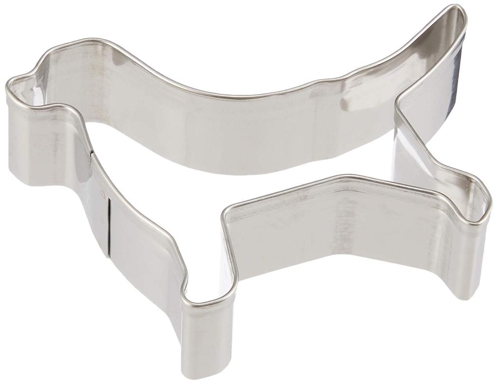 Tiger Crown Cookie Cutter Silver 68 X 50 X 21mm Cutting Mold Dog Labrador Stainless Steel 1990 18-8 18-8