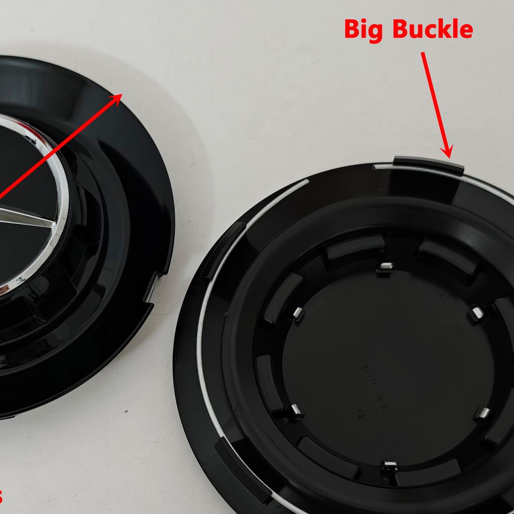 QLS2  A0004001100 147mm/90mm Aluminum Car Emblem Wheel Center Hub Rim Caps Cover Separate For C190 AMG GT/GTS C63 E53 G63