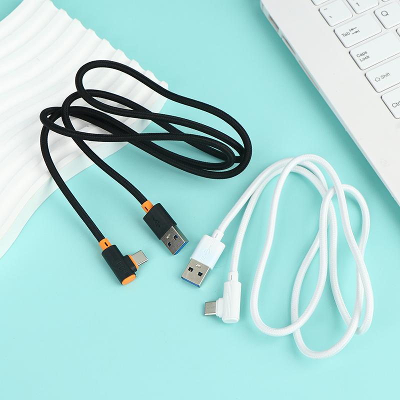240 В Super Flash Зарядный Кабель Данных USB на Type C Угловой 90° Кабель Данных 1 м / 1,5 м / 2 м / Быстрая Зарядка
