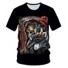 Skull Beauty Rock Cool 3D T Shirts Mens Motorcycle Punk 3D Printed T Shirt Men Clothes Tshirt Summer Top Homme Hipster Pop Shirt