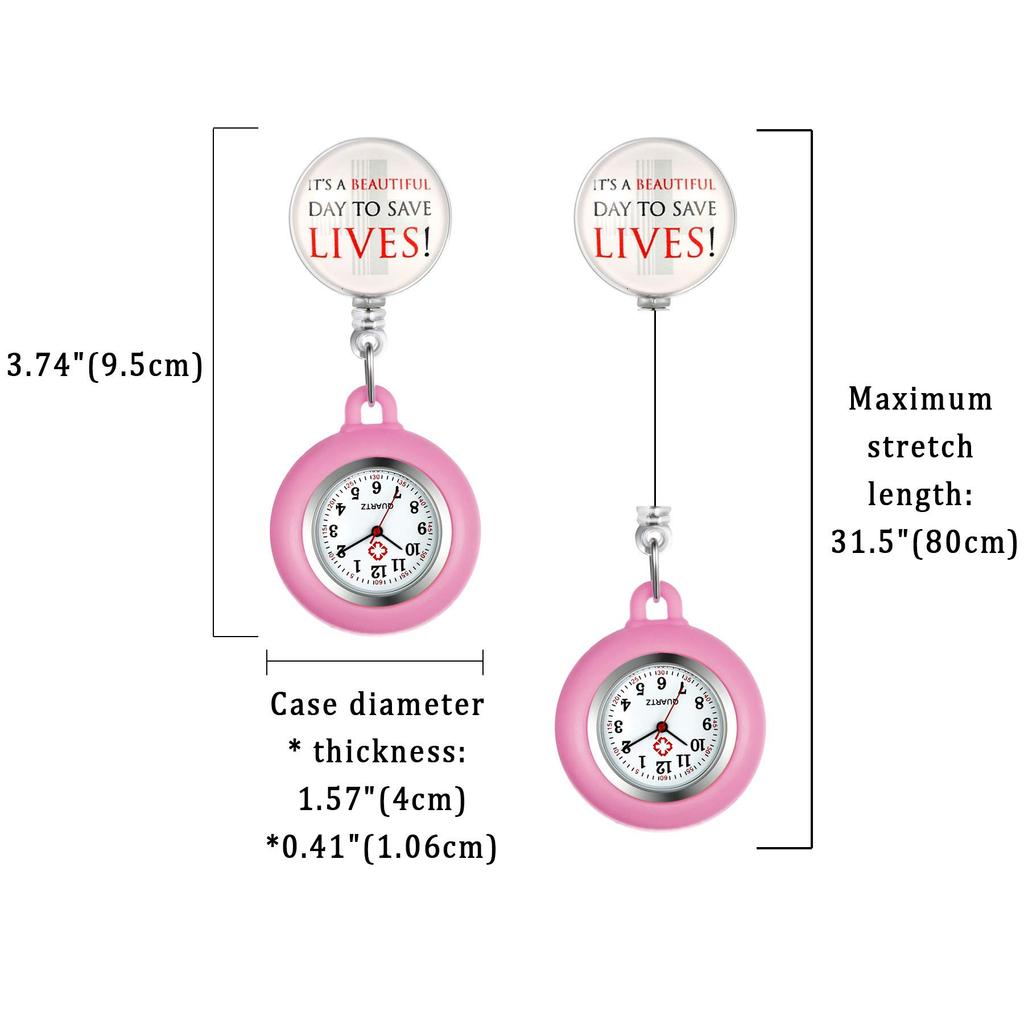 Lancardo Nurse Nurse Pocket Pocket Save Nursery Pink Watch, Watch, Watch, Watch, Силикон, Съемный, Растягивающийся, Мужской, Женский, Милый, Lifes,