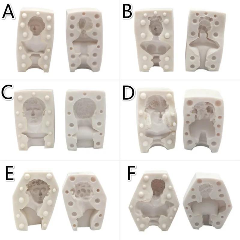 Портрет гипсовая форма ароматизированная свеча форма мыло ручной работы свеча силиконовая форма