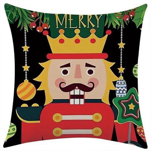 Nutcracker Christmas Pillowcases: Holly Jolly Joy and Merry Designs! sofas, bedroom pillow covers, holiday gifts