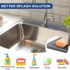Leeseph 23.8" удлиненный силиконовый коврик для крана раковины, защита от брызг для крана раковины, впитывающий коврик для защиты раковины, кухонный гаджет