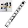 13 piece 8 Holes Wall Mounted Wine Rack Stainless Steel Wine Holder Rack  Household