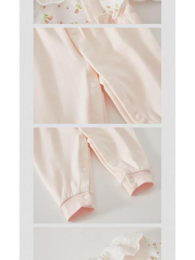 Комбинезон для новорожденных с длинными рукавами 2024 года — супер милый комбинезон на весну/осень для раннего ползания