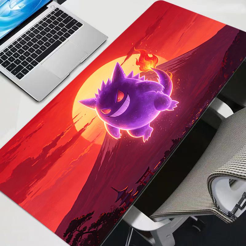 xcm Rubber Large PC Mousepad Gamer Gaming Mouse Pads Rug Desk Keyboard Mat Computer Gengar Pikachu Sakura Pagoda Laptop Mat