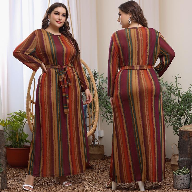 Plus Size Women's Fashion New Noble Temperament Foreign Style Dress