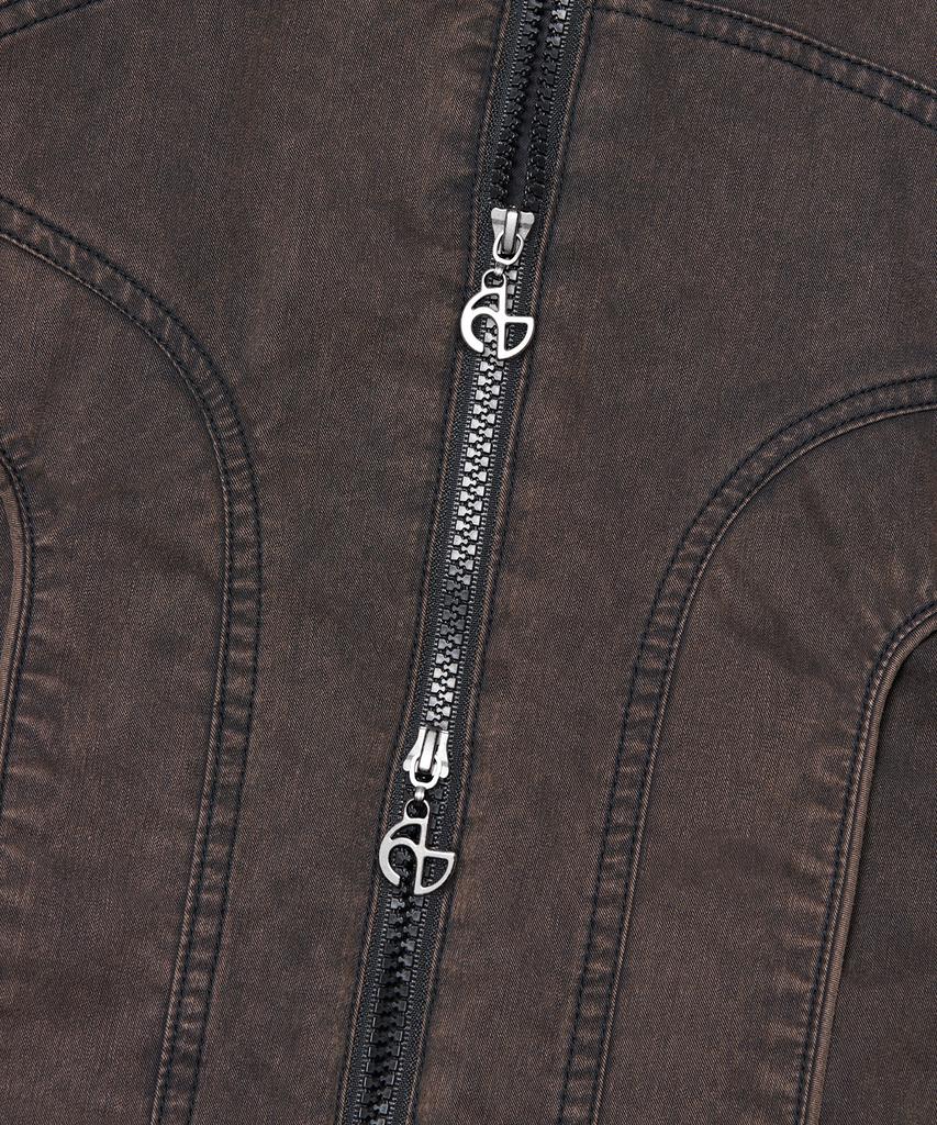 Nomanual Light Hooded Jacket - Bleached Black