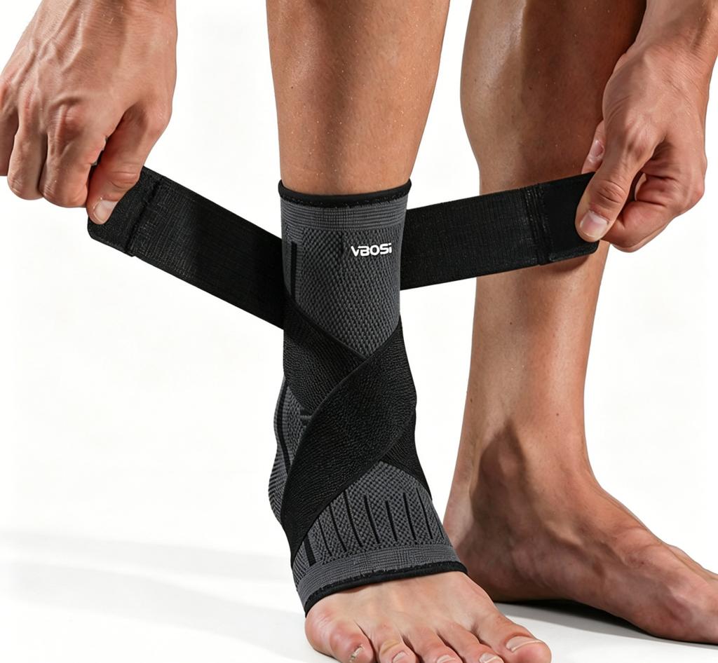 Adjustable Plus-Size Ankle Braces Ballet Ankle Bands Pointe Work Slim-Fit Design Polyester Cotton Unisex Rehabilitation