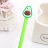 10pcs 0.5mm Creative Avocado Shaped Gel Pen Cute Pen Cartoon Stationery Office Supplies Water-based Signature Pen