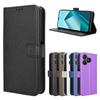 Чехол для телефона Wiko T20 со слотом для карты и ремешком - Откидная крышка из кожи с текстурой Алмаз