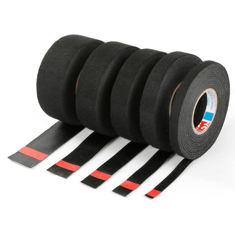 1 рулон, клейкая ткань для кабеля, тканевый жгут проводов, лента для проводов, фланелевая лента, термостойкая