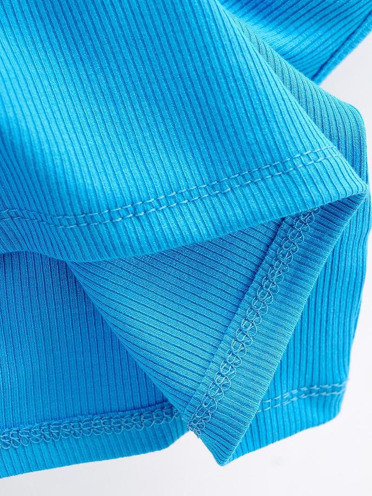 Лето, Новое поступление, женские однотонные сексуальные повседневные топы из 2 предметов, майки для женщин