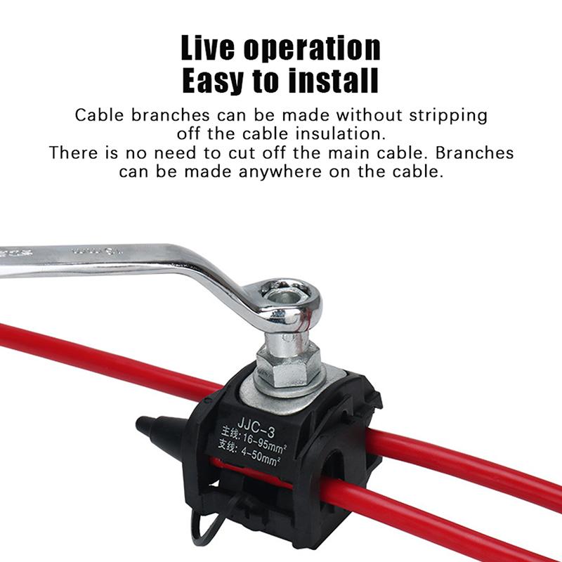 NEW Insulation Piercing Connector 1KV No Peeling Piercing Clamp High Low Voltage Cable Splitter Insulation Piercing Connector