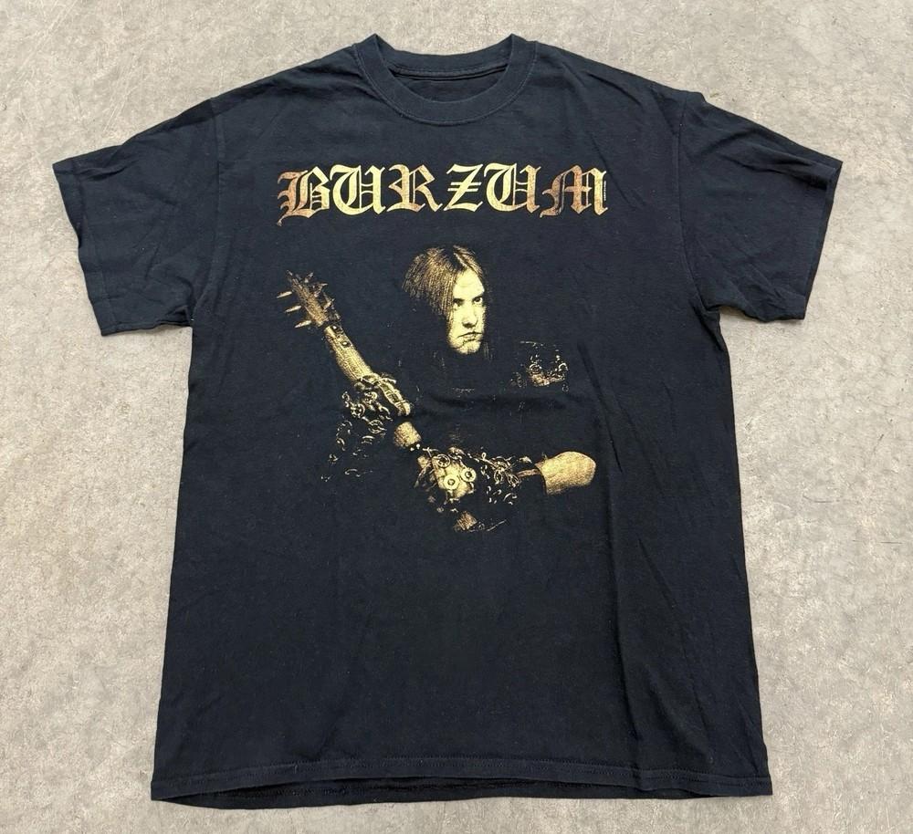 2000-е 1Burzum Портрет Варг Футболка Редкая Черная Металлическая Футболка Размер S-5XL Репринт Унисекс Футболка