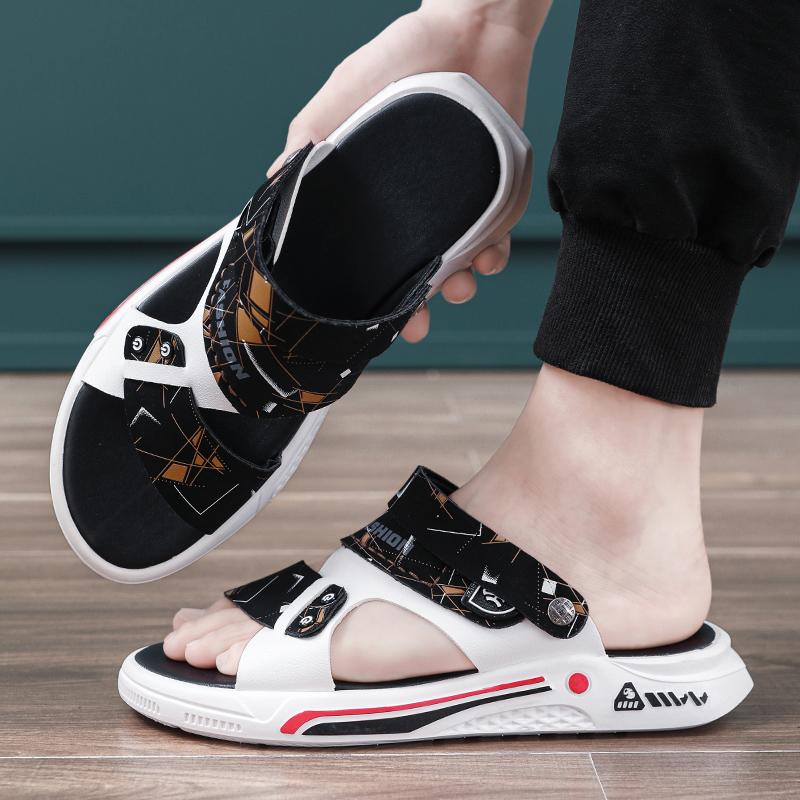 Мужские летние сандалии Мужские летние новые сандалии и шлепанцы на мягкой подошве для улицы Повседневный спортивный тренд Воздушная обувь для мужчин