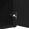 Storage Bench in Black Oak Look 102 x 32 x 50 cm
