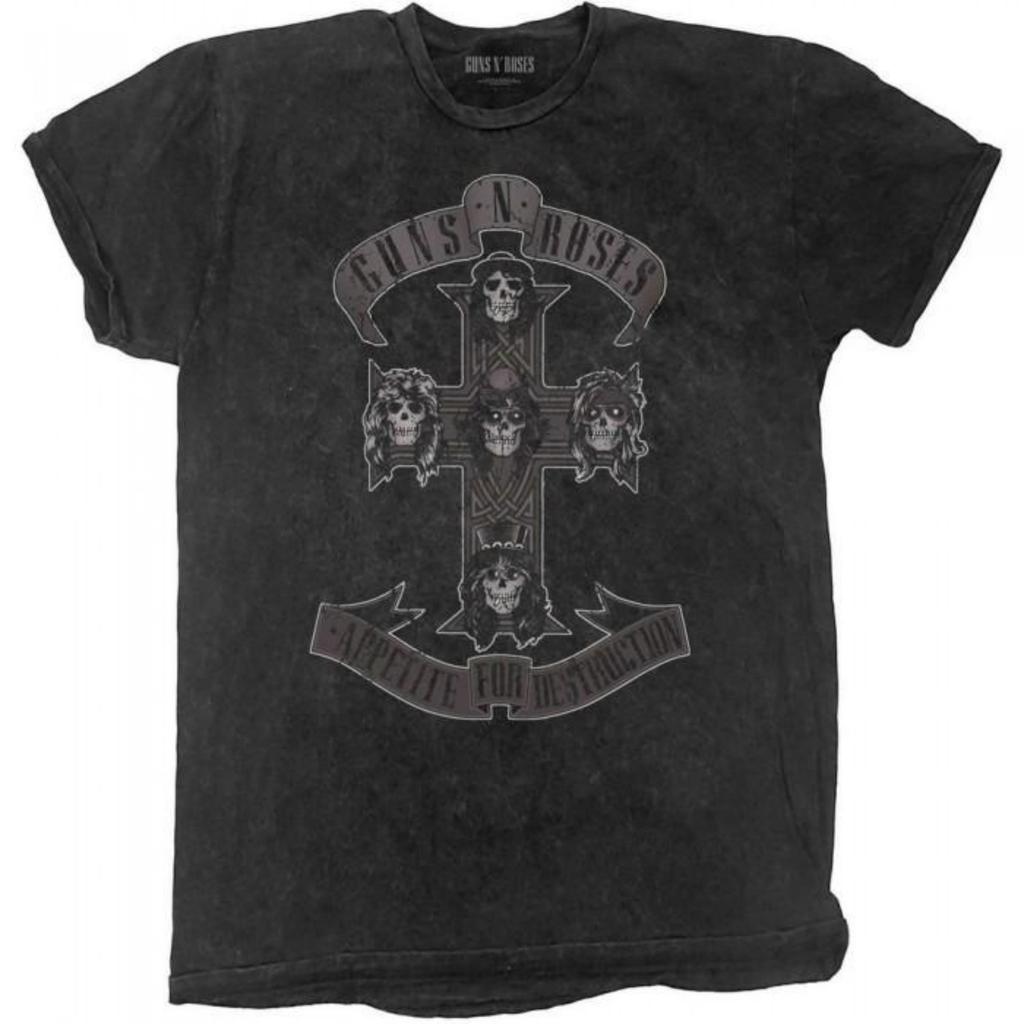 Guns N Roses Unisex Adult Cross Dip Dye T-Shirt